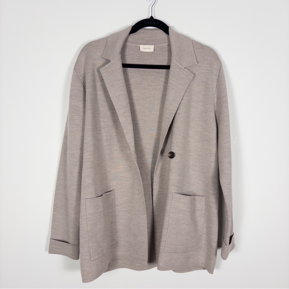 Poetry Merino Wool Knited Blazer - Picture 4 of 12